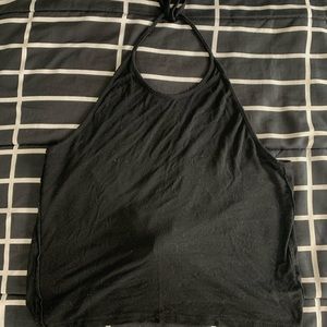 brandy melville black halter top